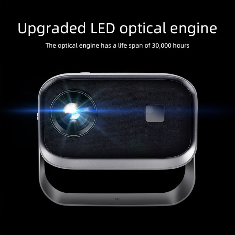 AUN A003 1280x720P 150 Lumens Same Screen Version Portable Home Theater LED HD Digital Projector, AU Plug(Grey)