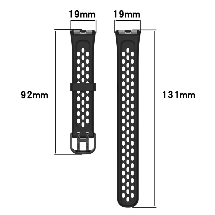 For Huawei Band 10 / 9 / 8 Solid Color Breathable Silicone Watch Band(Olive Green)