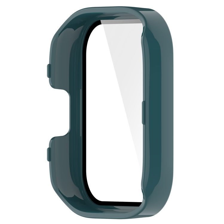 For Xiaomi Mi Watch Lite 3 PC + Tempered Film Integrated Watch Protective Case(Pine Green)