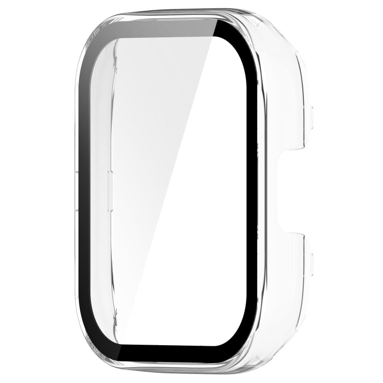 For Xiaomi Mi Watch Lite 3 PC + Tempered Film Integrated Watch Protective Case(Transparent)