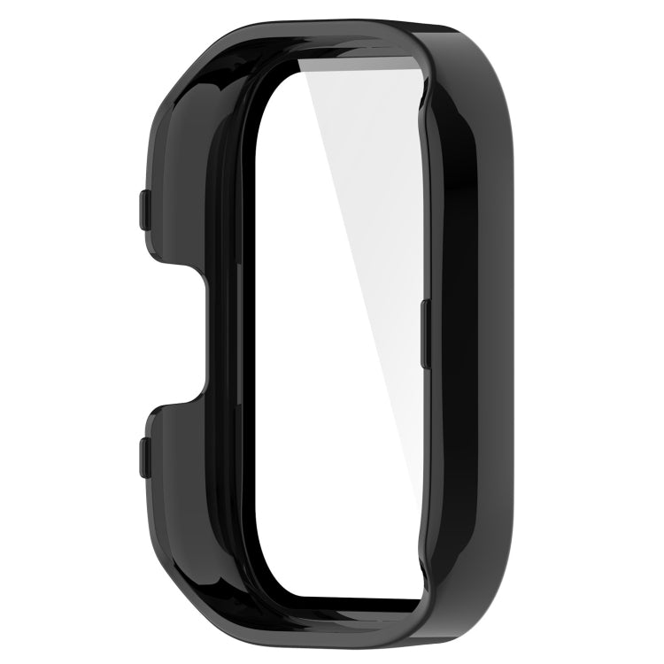 For Redmi Watch 3 Lite / Redmi Watch 3 Active PC + Tempered Film Integrated Watch Protective Case(Black)