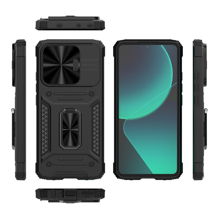 For Xiaomi Redmi K60 Ultra Camshield Robot TPU Hybrid PC Phone Case(Green) - Redmi K60 Ultra Cases by PMC TechLife | Online Shopping South Africa | PMC TechLife | Buy Now Pay Later Mobicred