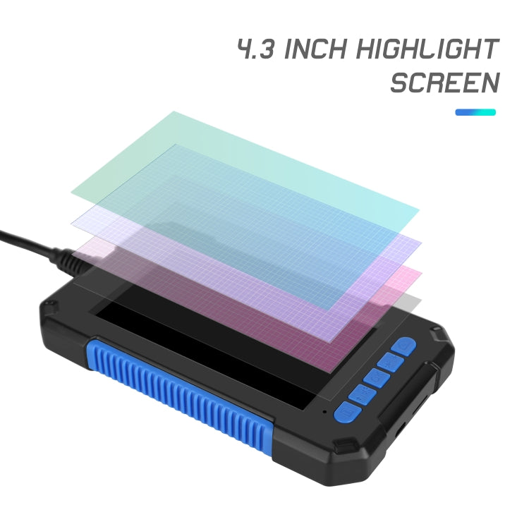 P40 5.5mm HD Blue Water-resistant Portable Integrated Hand-held Vertical Screen Industry Endoscope, Length:5m(Hardwire)