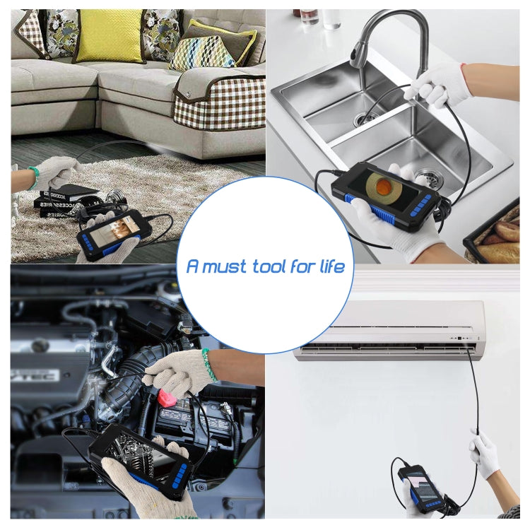 P40 5.5mm HD Blue Water-resistant Portable Integrated Hand-held Vertical Screen Industry Endoscope, Length:10m(Hardwire)