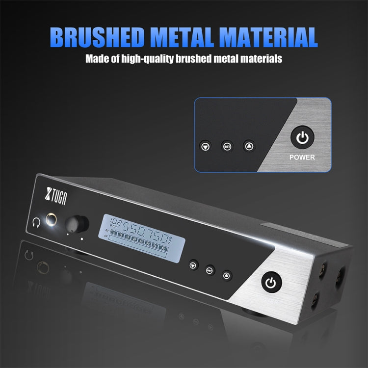XTUGA IEM1100 Professional Wireless In Ear Monitor System 4 BodyPacks(UK Plug) - Microphone by XTUGA | Online Shopping South Africa | PMC Jewellery | Buy Now Pay Later Mobicred