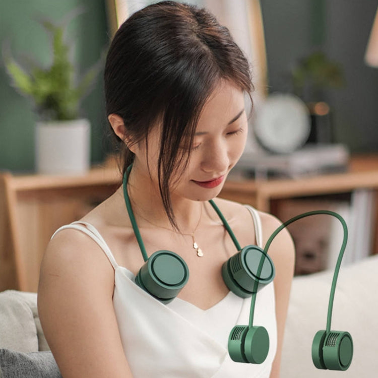 DQ209 Portable Hanging Neck Mute Aroma Diffuser Small Fan(White)