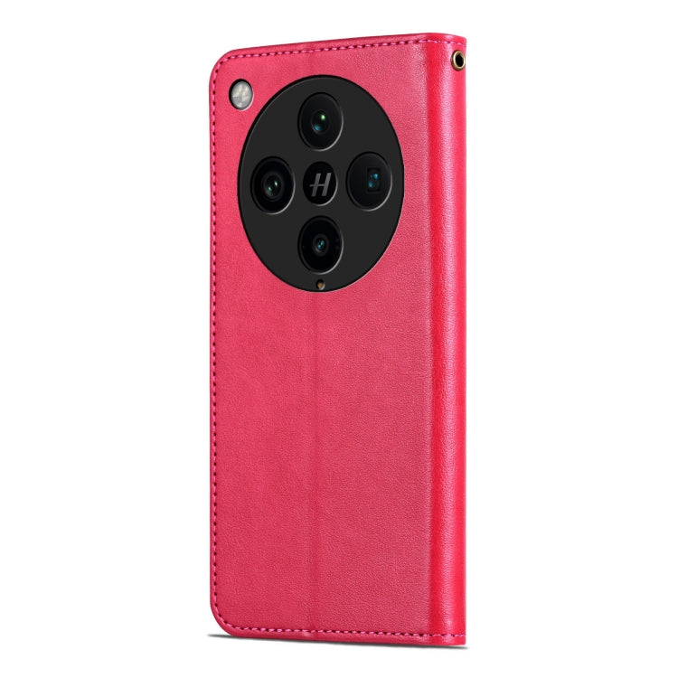 For OPPO Find X8 Pro AZNS Sheepskin Texture Flip Leather Phone Case(Red)