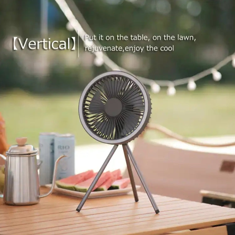 DQ212 10000mAh Outdoor Portable Camping Fan Tent Hanging Vertical Light(White) - Electric Fans by PMC TechLife | Online Shopping South Africa | PMC TechLife | Buy Now Pay Later Mobicred