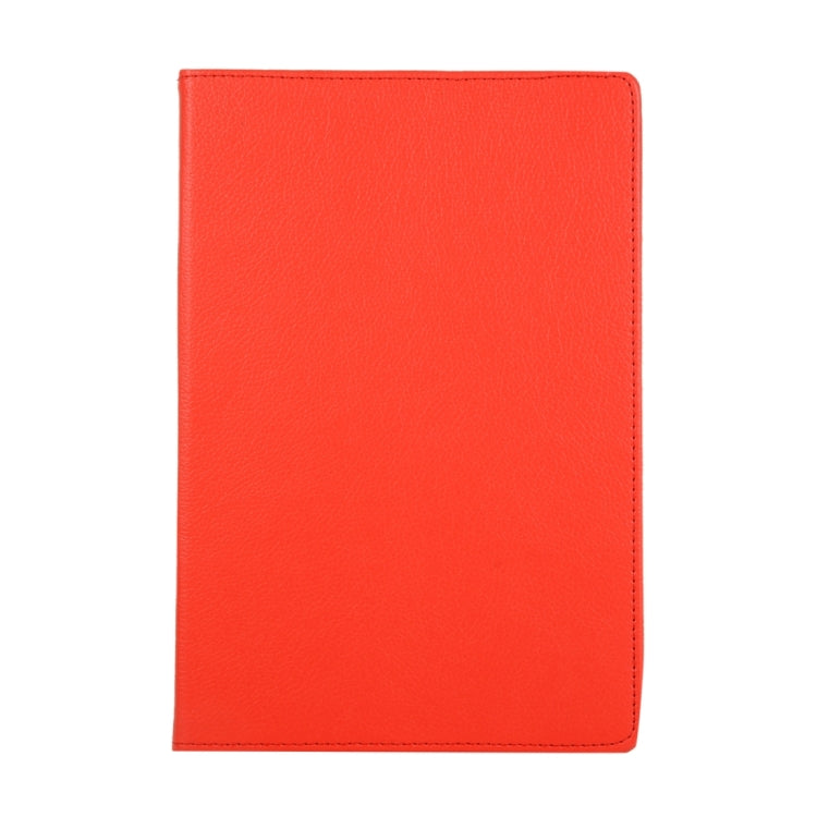 For Samsung Galaxy Tab S9 Ultra Litchi Texture 360 Degrees Rotation Holder Leather Tablet Case(Red)