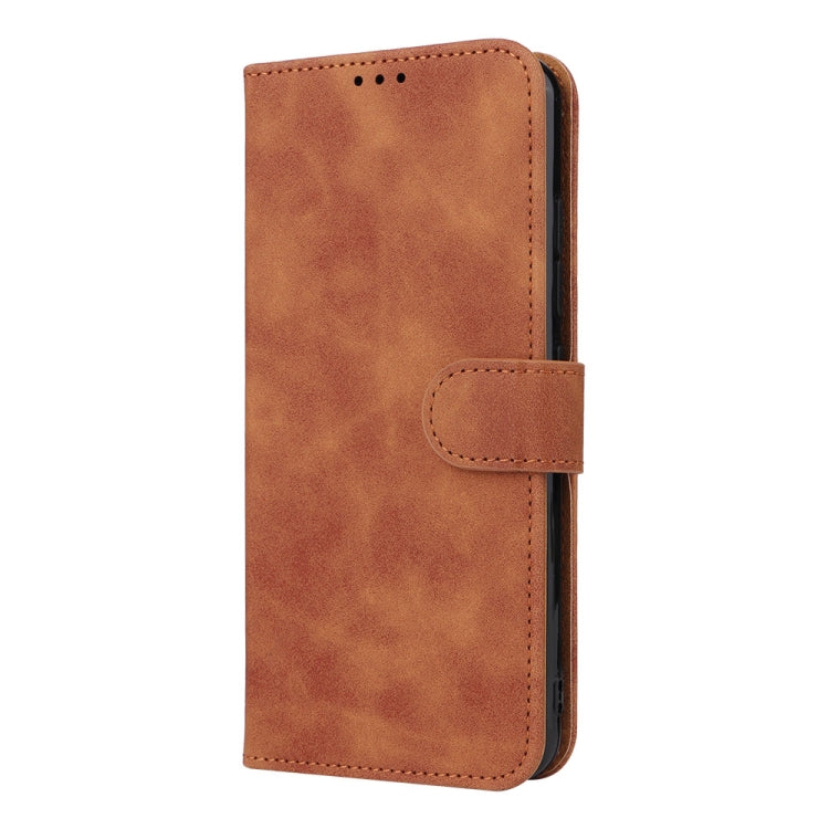 For Doogee X98 / X98 Pro Skin Feel Magnetic Flip Leather Phone Case(Brown)