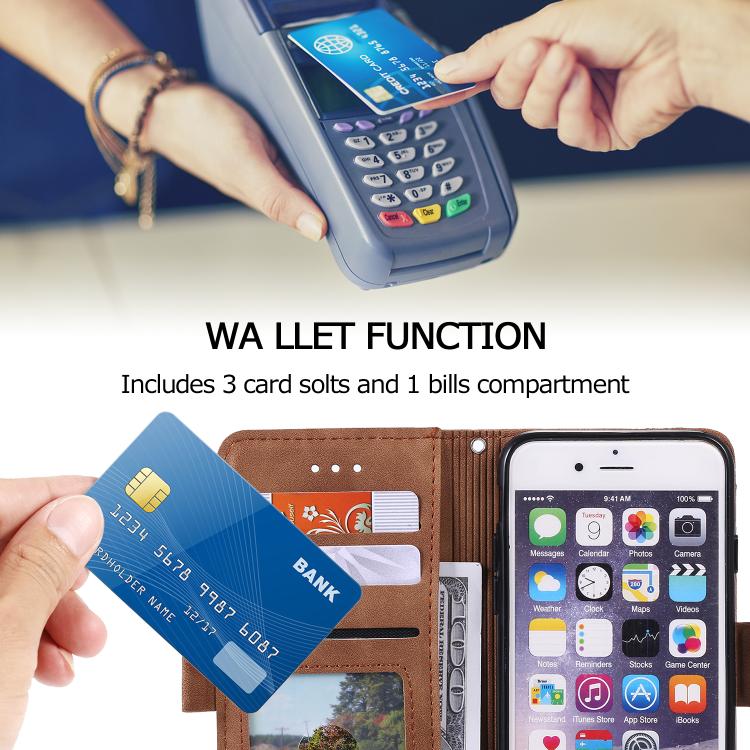 For iPhone 16e Retro Splicing Horizontal Flip Leather Phone Case(Blue) - iPhone 16e Cases by PMC TechLife | Online Shopping South Africa | PMC TechLife | Buy Now Pay Later Mobicred