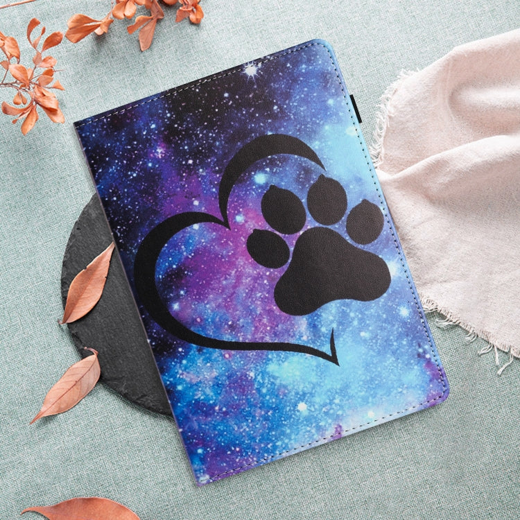 For Amazon Kindle Fire HD 8 2020 2022 Sewing Litchi Texture Smart Leather Tablet Case(Footprint) - Amazon by PMC TechLife | Online Shopping South Africa | PMC TechLife | Buy Now Pay Later Mobicred