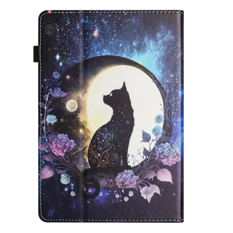 For Lenovo Tab M10 Sewing Litchi Texture Smart Leather Tablet Case(Cat)