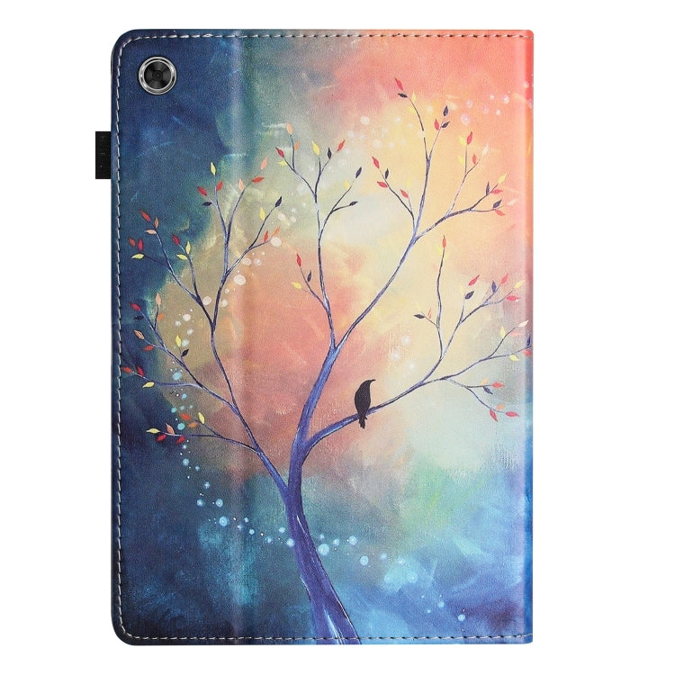 For Lenovo Tab M10 Gen 3 Sewing Litchi Texture Smart Leather Tablet Case(Oil Painting Tree)