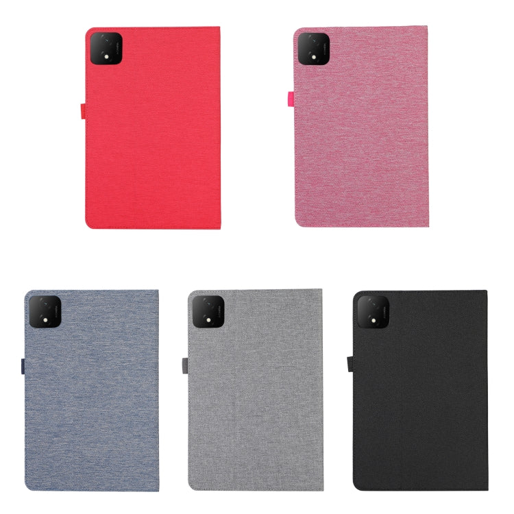 For Honor Pad GT Pro Fabric Texture Horizontal Flip Leather Tablet Case(Gray) - Honor by PMC TechLife | Online Shopping South Africa | PMC TechLife | Buy Now Pay Later Mobicred