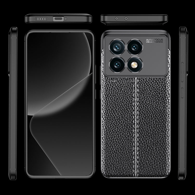 For Xiaomi Redmi K70 Pro Litchi Texture Shockproof TPU Phone Case(Blue)
