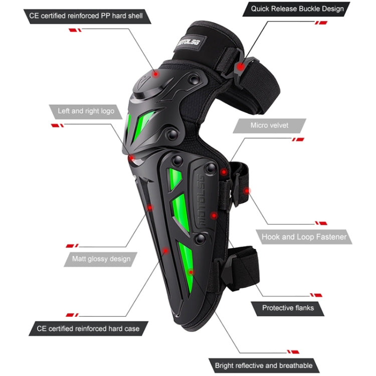 Motolsg MT-05 Motorcycle Bicycle Riding Protective Gear 2 in 1 Elbow Pads(Green) - free shipping - PMC Jewellery - Order now!