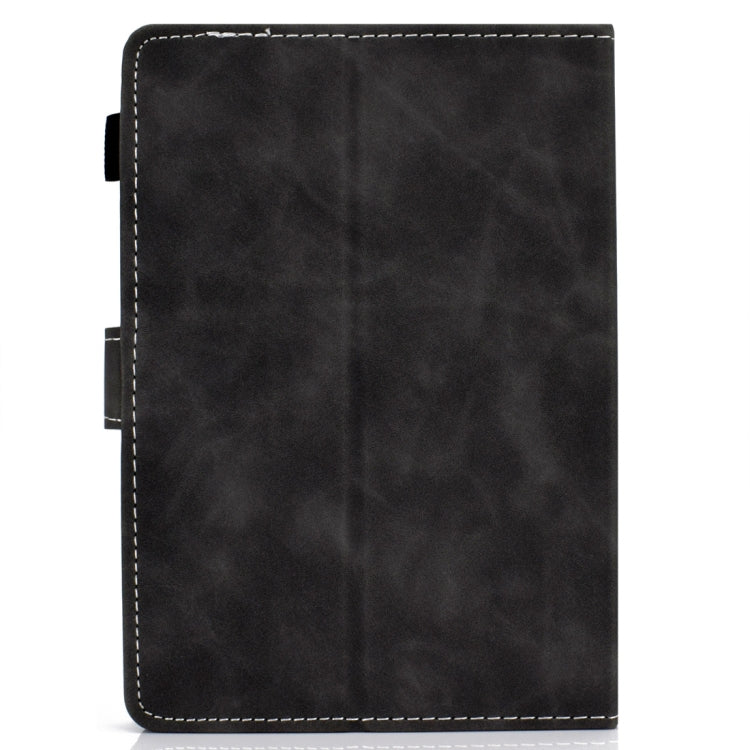 For 10 inch Tablet PC Universal Cowhide Texture Horizontal Flip Leather Case with Holder & Card Slots & Pen Slot(Grey)