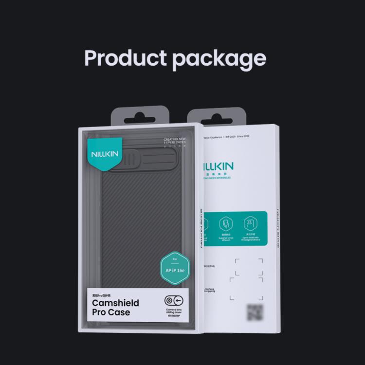 For iPhone 16e NILLKIN CamShield Pro PC Phone Case(Blue) - iPhone 16e Cases by NILLKIN | Online Shopping South Africa | PMC TechLife | Buy Now Pay Later Mobicred