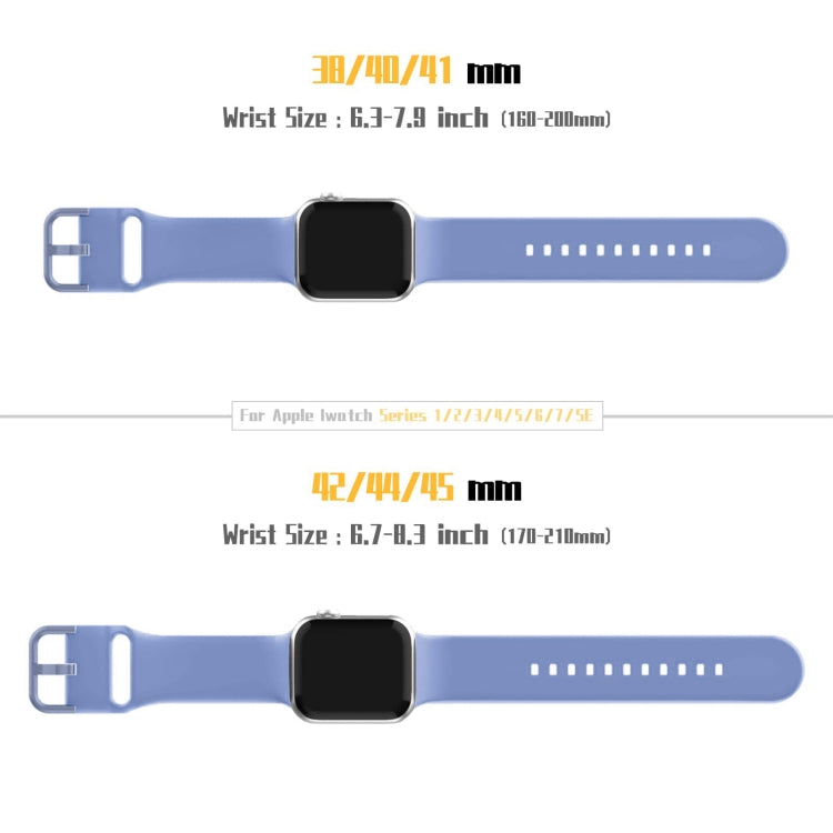 For Apple Watch Series 8 41mm Pin Buckle Silicone Watch Band(Cyan Blue)