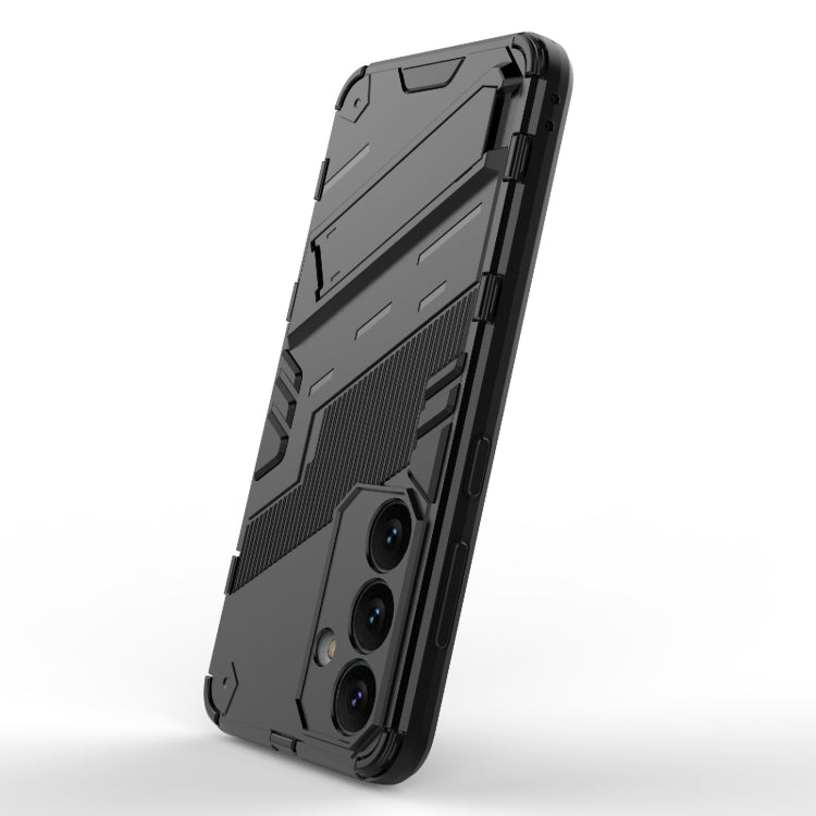 For Samsung Galaxy S24 5G Punk Armor 2 in 1 PC + TPU Shockproof Phone Case with Invisible Holder(Black)