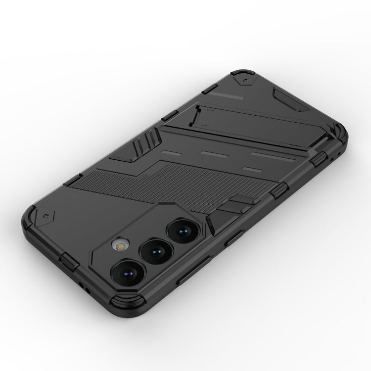For Samsung Galaxy S24 5G Punk Armor 2 in 1 PC + TPU Shockproof Phone Case with Invisible Holder(Blue)