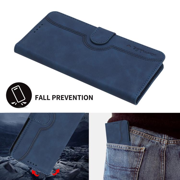 For iPhone 17 Pro Max Heart Pattern Skin Feel Leather Phone Case(Royal Blue) - free shipping - PMc TechLife - Order now!