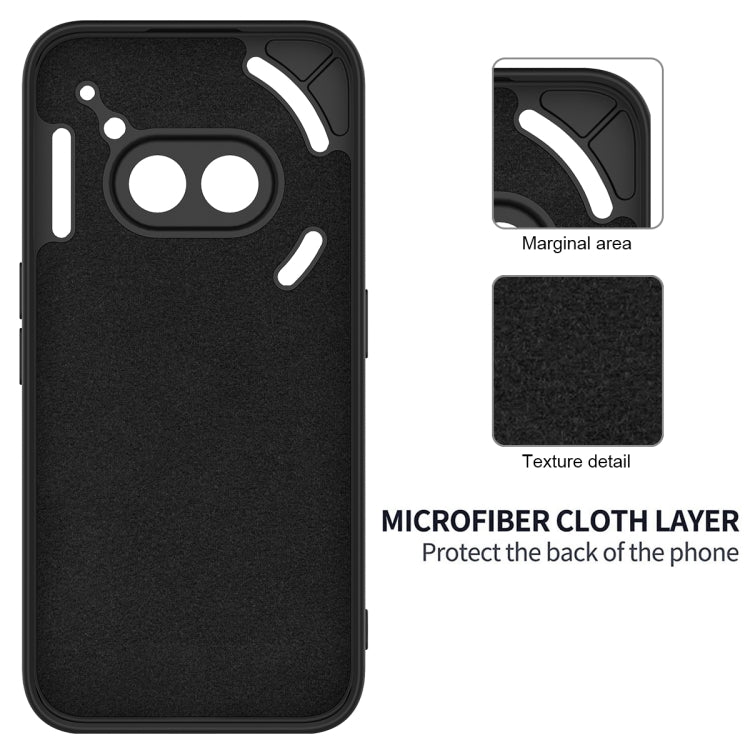 For Nothing Phone 2a Pure Color Liquid Silicone Shockproof Phone Case(Black) - More Brand by PMC Jewellery | Online Shopping South Africa | PMC Jewellery | Buy Now Pay Later Mobicred