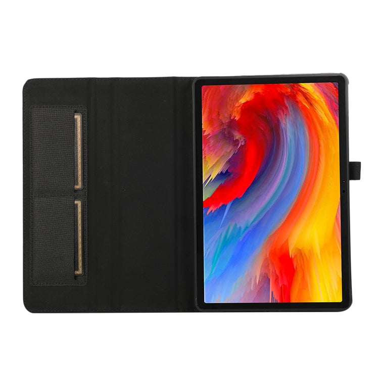 For Lenovo Tab M11 / Xiaoxin Pad 11 2024 Horizontal Flip TPU + Fabric PU Leather Tablet Case(Black)