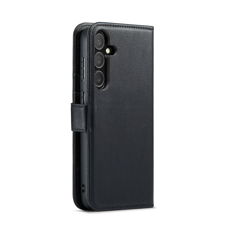 For Samsung Galaxy S24+ 5G DG.MING Crazy Horse Texture Detachable Magnetic Leather Case(Black)