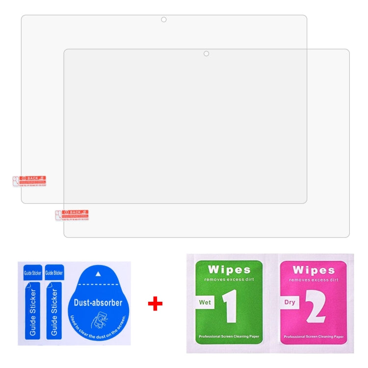 For Ulefone Tab A7 10.1 2pcs 9H 0.3mm Explosion-proof Tempered Glass Film