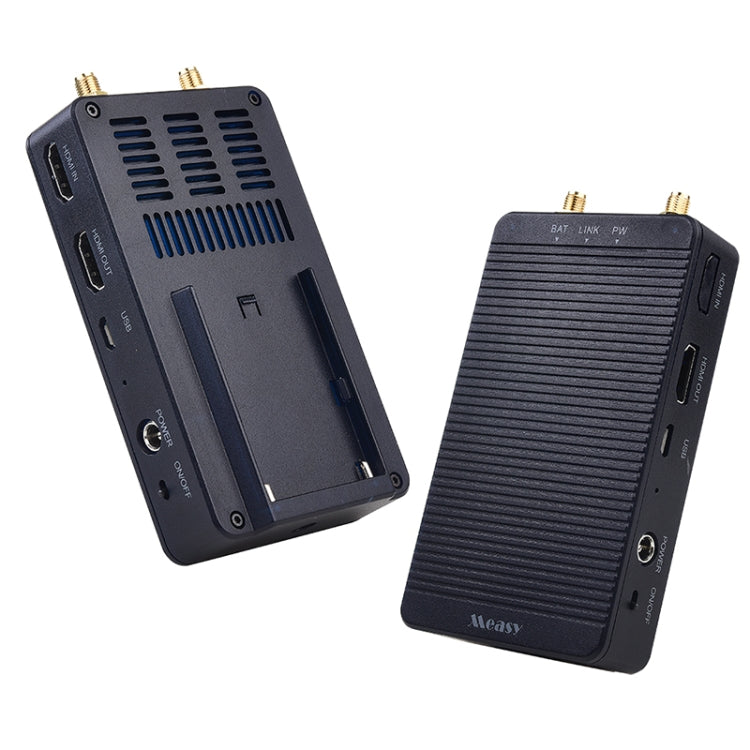 Measy T1 4K HDMI 2.0 Wireless Audio Video Transmitter Receiver Extender Transmission System, Transmission Distance: 200m, UK Plug(Black)