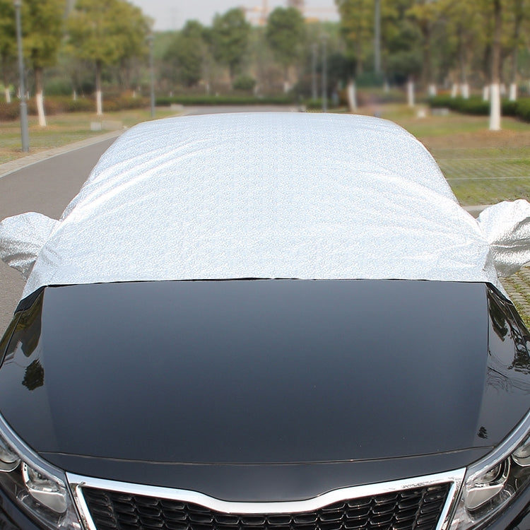 Car Half-cover Car Clothing Sunscreen Heat Insulation Sun Nisor, Aluminum Foil Size: 5.2x2x1.8m