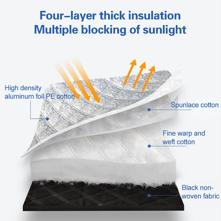 Car Half-cover Car Clothing Sunscreen Heat Insulation Sun Nisor, Aluminum Foil Size: 5.2x2x1.8m