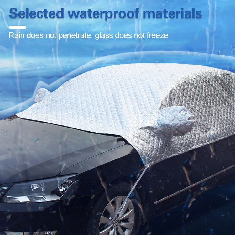 Car Half-cover Car Clothing Sunscreen Heat Insulation Sun Nisor, Aluminum Foil Size: 5.2x2x1.8m