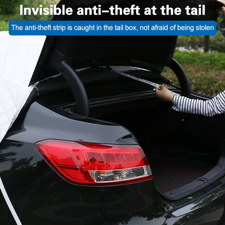 Car Half-cover Car Clothing Sunscreen Heat Insulation Sun Nisor, Aluminum Foil Size: 5.2x2x1.8m