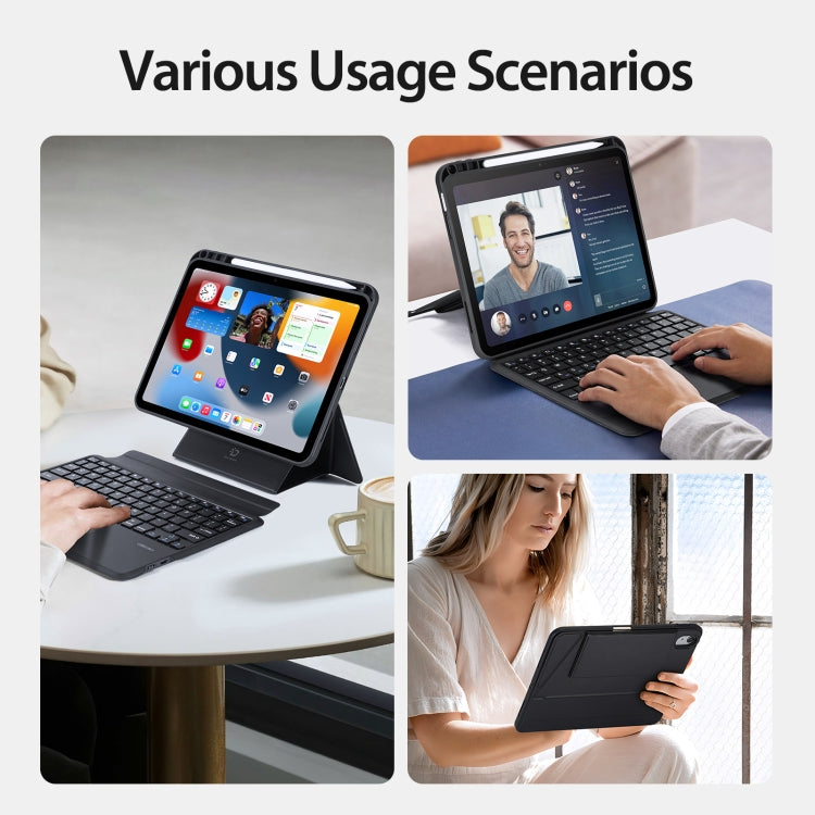 For iPad 10th Gen 10.9 2022 DUX DUCIS DK Series Magnetic Wireless Bluetooth Keyboard Tablet Case(Black) - free shipping - PMC Jewellery - Order now!