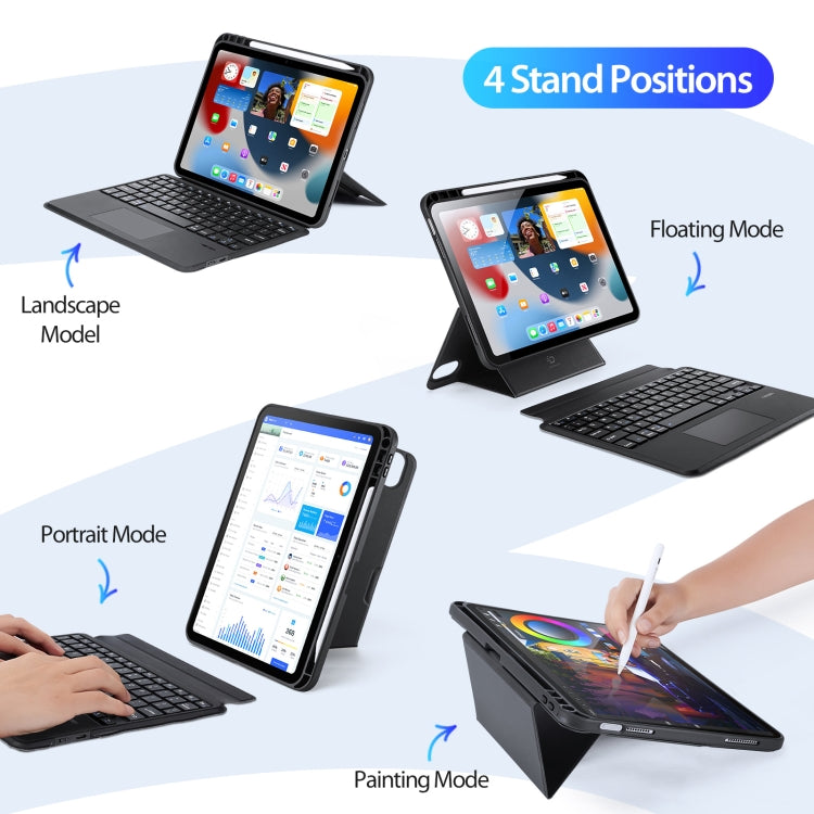 For iPad 10th Gen 10.9 2022 DUX DUCIS DK Series Magnetic Wireless Bluetooth Keyboard Tablet Case(Black) - free shipping - PMC Jewellery - Order now!