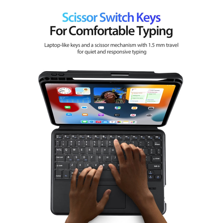For iPad 10th Gen 10.9 2022 DUX DUCIS DK Series Magnetic Wireless Bluetooth Keyboard Tablet Case(Black) - free shipping - PMC Jewellery - Order now!