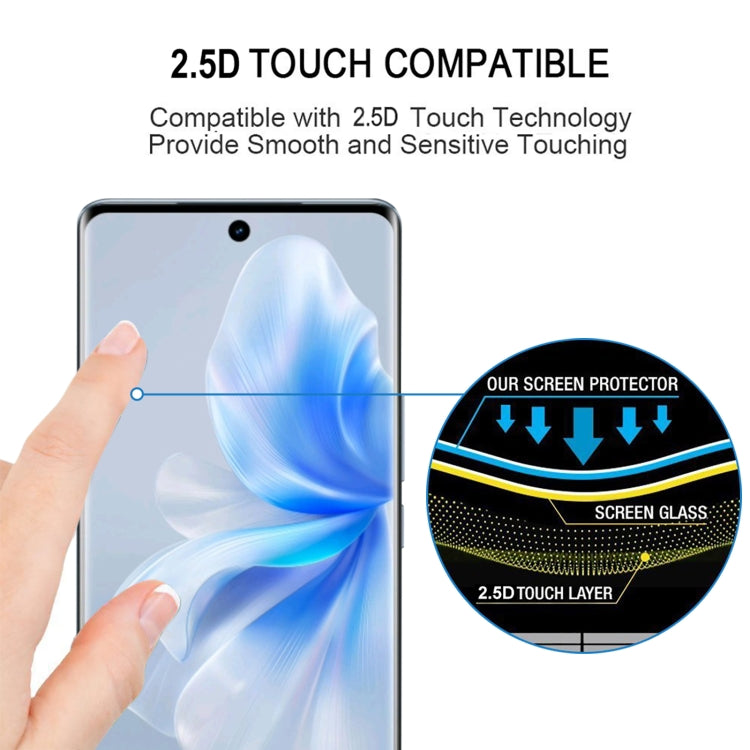 For vivo S18 Pro 25pcs 3D Curved Edge Full Screen Tempered Glass Film
