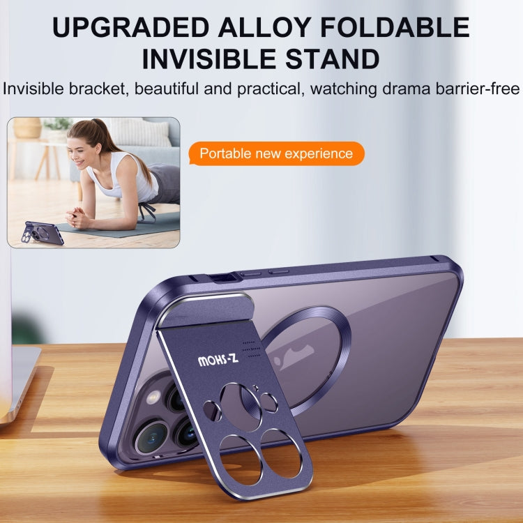 For iPhone 15 Plus Aromatherapy Holder Single-sided MagSafe Magnetic Phone Case(Purple) - iPhone 15 Plus Cases by PMC Jewellery | Online Shopping South Africa | PMC Jewellery | Buy Now Pay Later Mobicred