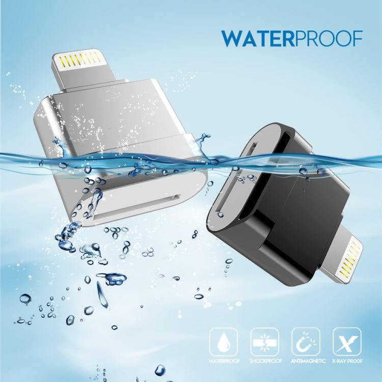 MicroDrive 8pin To TF Card Adapter Mini iPhone & iPad TF Card Reader, Capacity:16GB(Silver) - free shipping - PMC Jewellery - Order now!
