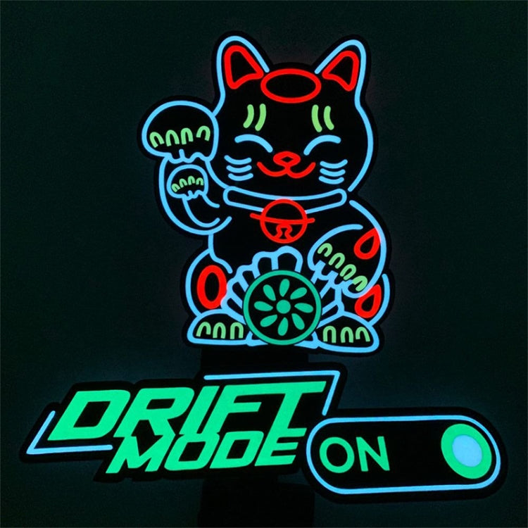 EL Luminous Car Stickers Cold Light Car Stickers Car Luminous Pattern Decoration(Night Runner)