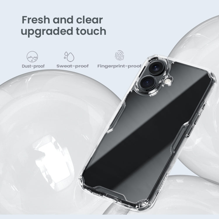 For iPhone 16 Plus NILLKIN Ultra Clear PC + TPU Phone Case(Blue)