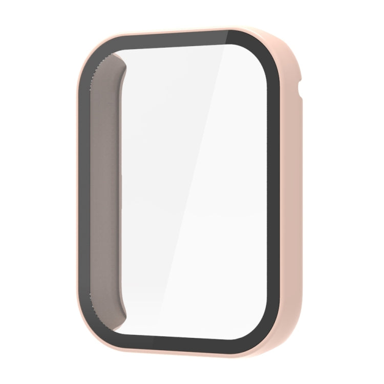 For Xiaomi Mi Band 8 Pro PC + Tempered Film Integrated Watch Protective Case(Pink)