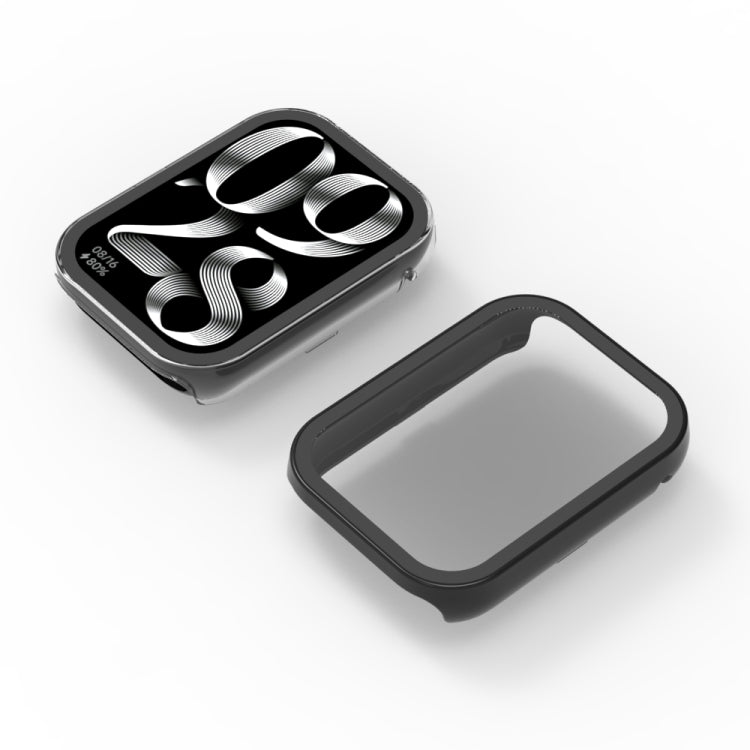 For Xiaomi Mi Band 8 Pro PC + Tempered Film Integrated Watch Protective Case(Black) - Watch Cases by PMC TechLife | Online Shopping South Africa | PMC TechLife | Buy Now Pay Later Mobicred