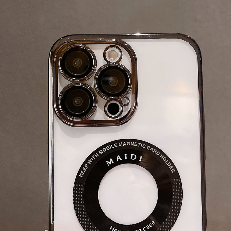 For iPhone 15 Pro Magsafe Electroplate PC Phone Case(Black) - iPhone 15 Pro Cases by PMC TechLife | Online Shopping South Africa | PMC TechLife