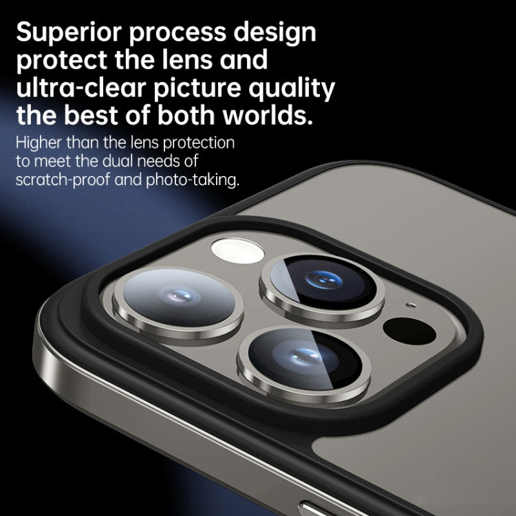 For iPhone 15 SULADA Metal Frame + Nano Glass + TPU Phone Case(Gold)