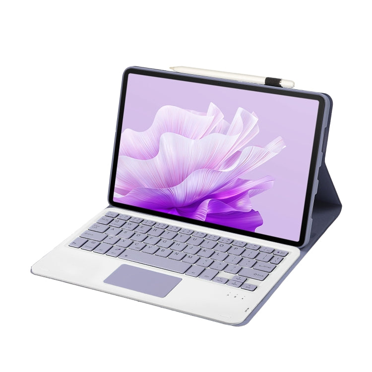 For Huawei MatePad Air 11.5 inch 2023 AH14-A Lambskin Texture Ultra-thin Detachable Bluetooth Keyboard Leather Case with Touchpad(Purple) - Huawei Keyboard by PMC TechLife | Online Shopping South Africa | PMC TechLife