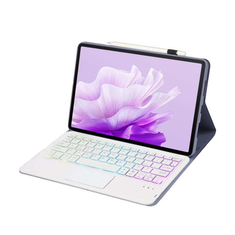 For Huawei MatePad Air 11.5 inch 2023 AH14-AS Lambskin Texture Ultra-thin Detachable Backlight Bluetooth Keyboard Leather Case with Touchpad(Purple) - Huawei Keyboard by PMC TechLife | Online Shopping South Africa | PMC TechLife